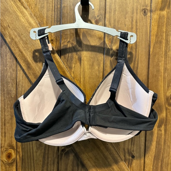 Cacique Cotton Boost Plunge Bra With Lace, 44C - Picture 4 of 4